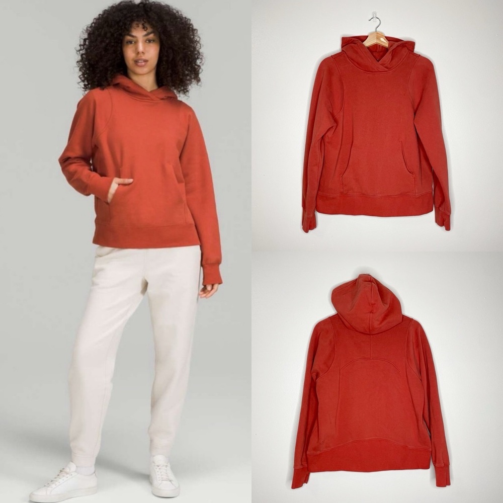 Lululemon | Loungefull Hoodie in Red‎ Rock, size 8
